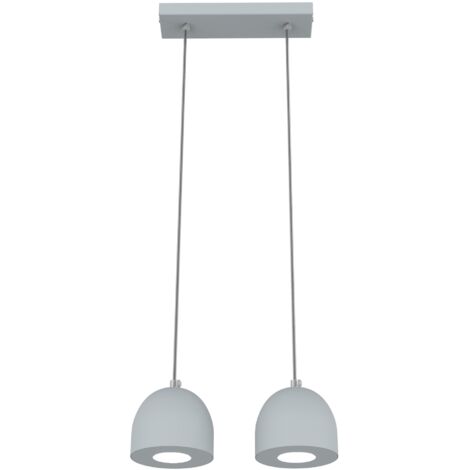 CAMPANELLA LAMPARA DE TECHO LINEAL X2 MONOCOLOR MATE