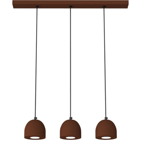 CAMPANELLA SOSPENSIONE BINARIO X3 MONOCOLORE OPACO