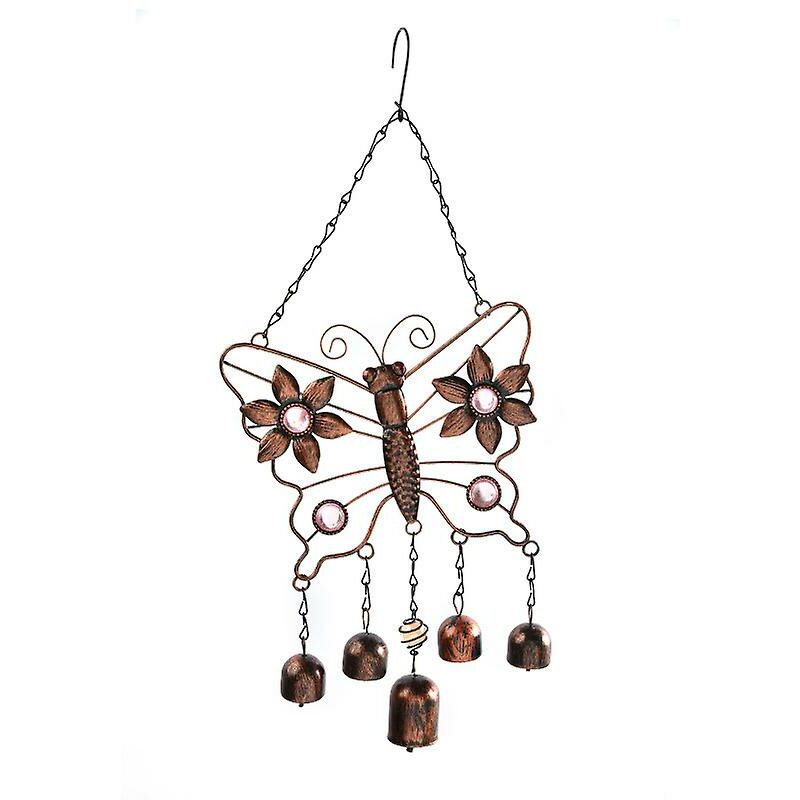 Image of Campanelli a farfalla, campanelli eolici in metallo Campanelli eolici Campanelli eolici decorativi per esterni Orologi da parete per interni,