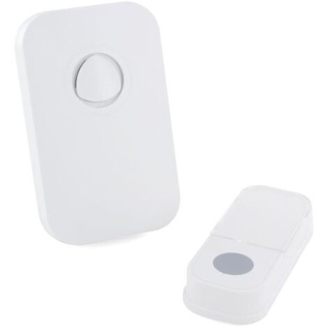 Campanello - CHACON - Senza fili a batteria - 120 m - Bianco