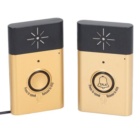 Campanello per citofono wireless, citofono per casa intelligente, campanello per porta wireless a lungo raggio da 200 M, campanello wireless bidirezionale impermeabile per aula domestica