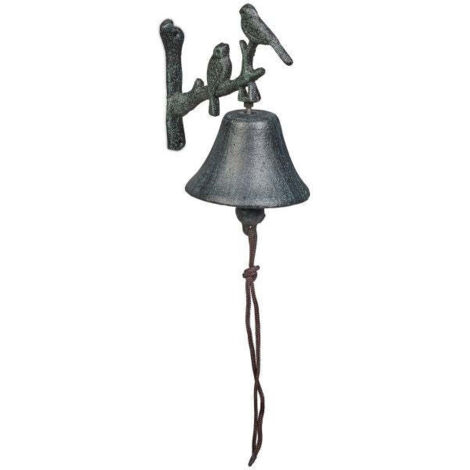 Campanello per porta uccelli in ghisa
