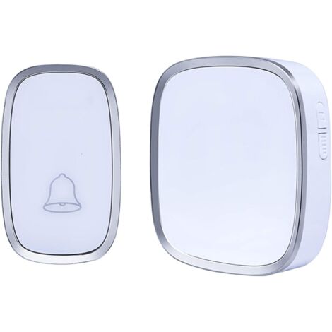 Campanello senza fili, campanelli senza fili, kit campanello impermeabile, con 36 campanelli, volume a 4 livelli, con 1 ricevitore plug-in, campanello impermeabile IP44, per casa, ufficio, hotel, ecc.
