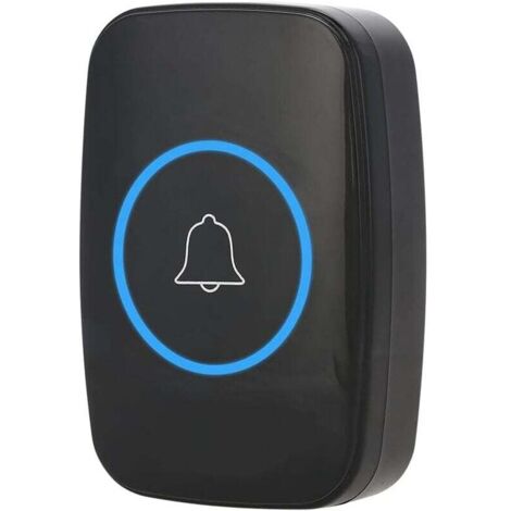 Campanello senza fili, campanello musicale senza fili LED trasmettitore esterno ricevitore interno telecomando 300M (UE) (UE)