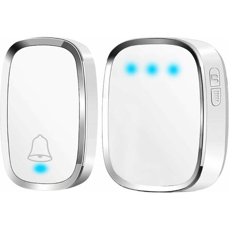 Campanello wireless a batterie wifi doorbell 38 toni raggio 80m a led senza  fili 