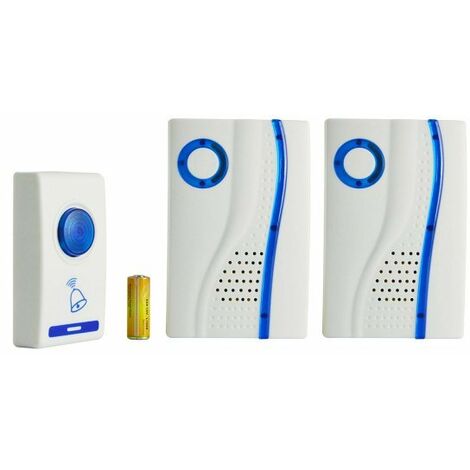 Campanello Senza Fili Doppio Alimentazione Con Pile Distanza 50 Metri 36 Melodie IP20