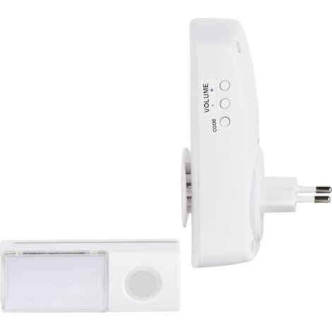 Campanello senza fili Heidemann Bianco Portata 150 metri
