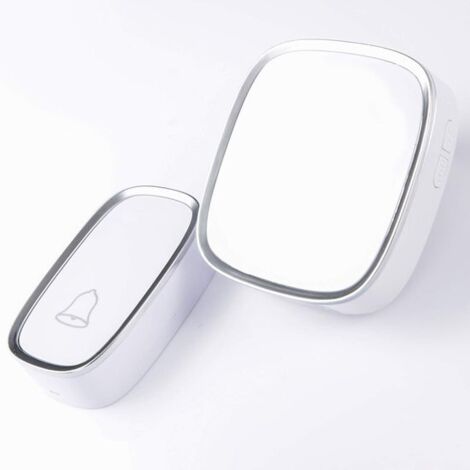 Campanello senza fili - Portata 300 metri, 36 suonerie - Campanello portatile da parete - Ricevitore esterno impermeabile - Distanza di trasmissione regolabile, dimensioni massime 15 x 8,7 x 8 mm - Ut