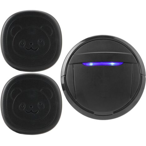 Campanello senza fili SJLERST, pulsante touch wireless impermeabile, campanello per cani, chiamata SOS, 2 trasmettitori, 1 ricevitore (UE)