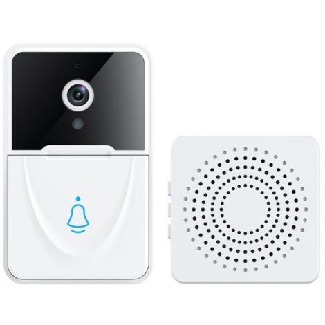 Campanello video wireless per interni/esterni con visibilità Nessun costo mensile richiesto Campanello per interni ed esterni con rilevamento del movimento intelligente