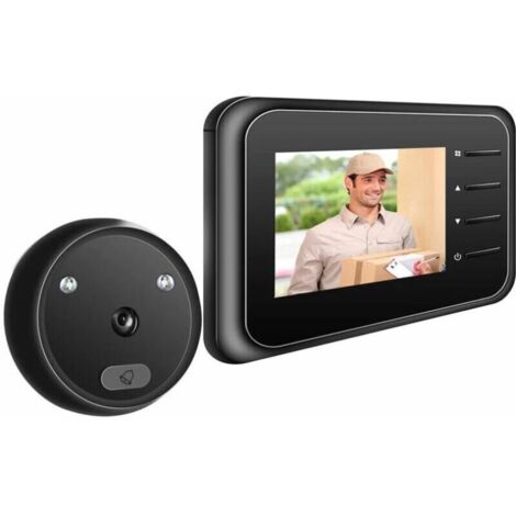 Campanello WiFi Spioncino Telecamera per porta Monitor wireless Telecamera per campanello Visualizzazione in diretta disponibile Visione notturna digitale Foto sorveglianza