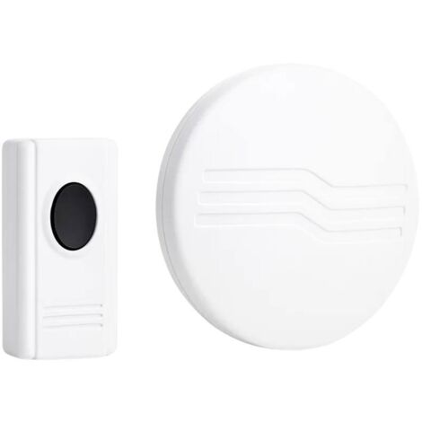 Campanello wireless ecova 83336 bianco a batteria 70m 32 suoni