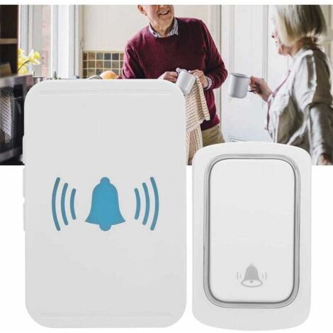 Campanello wireless intelligente WiFi con allarme autoalimentato, telecomando telefonico, standard USA 110-240 V CA per la casa