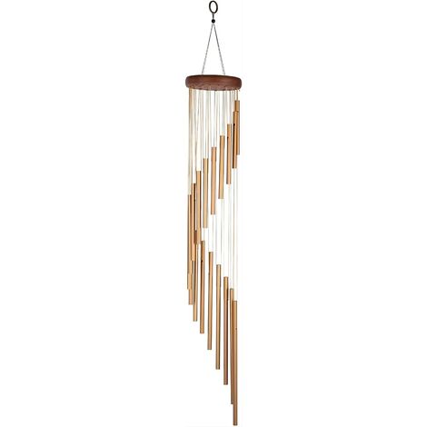 Campanillas de viento para exteriores, campanas de viento para exteriores de 36 pulgadas y 18 tubos de aluminio, para amados Campanas de viento para exteriores de 36 pulgadas, campanas de viento conm