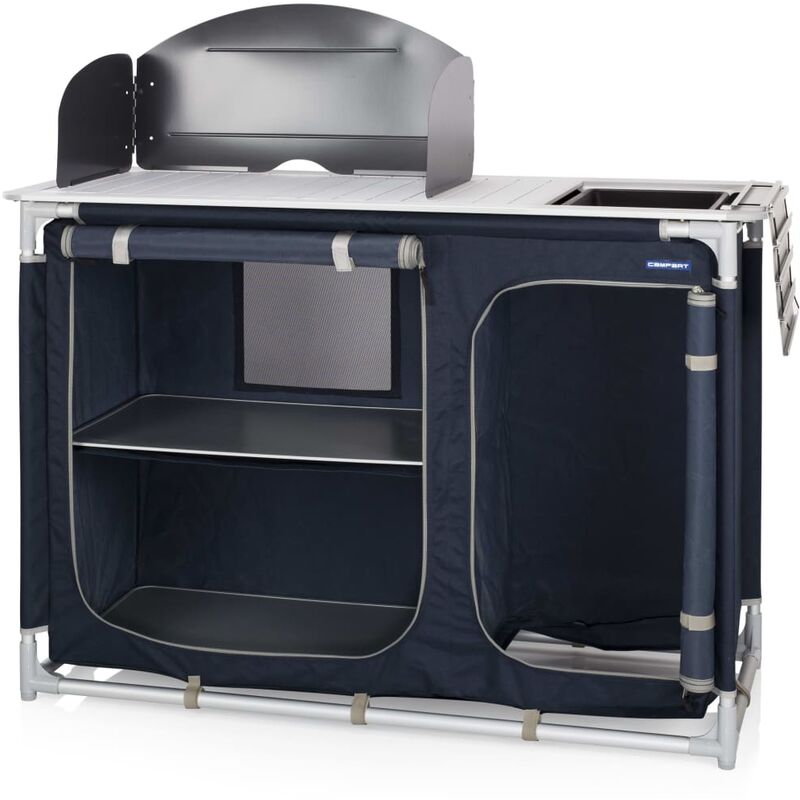 

Cocina de exterior Alicante azul 121,5x82x114 cm - Azul - Campart Travel