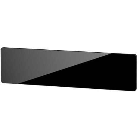 CAMPAVER nativ Radiateur Plinthe 1000W Verre massif Noir astrakan INTUIS K161423