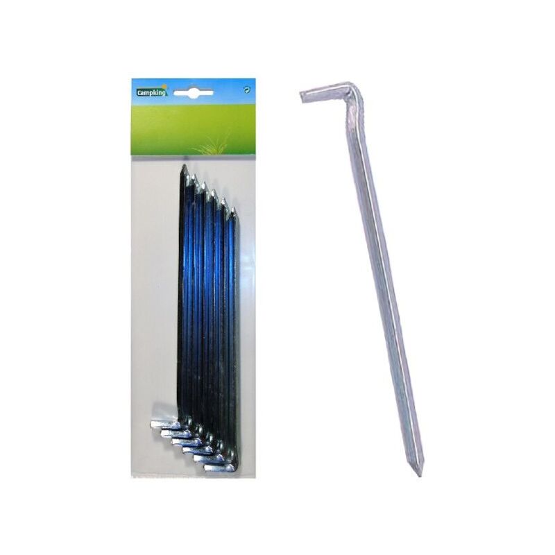 Campeggio 6x perni da terra quadrati 16 cm 5 mm