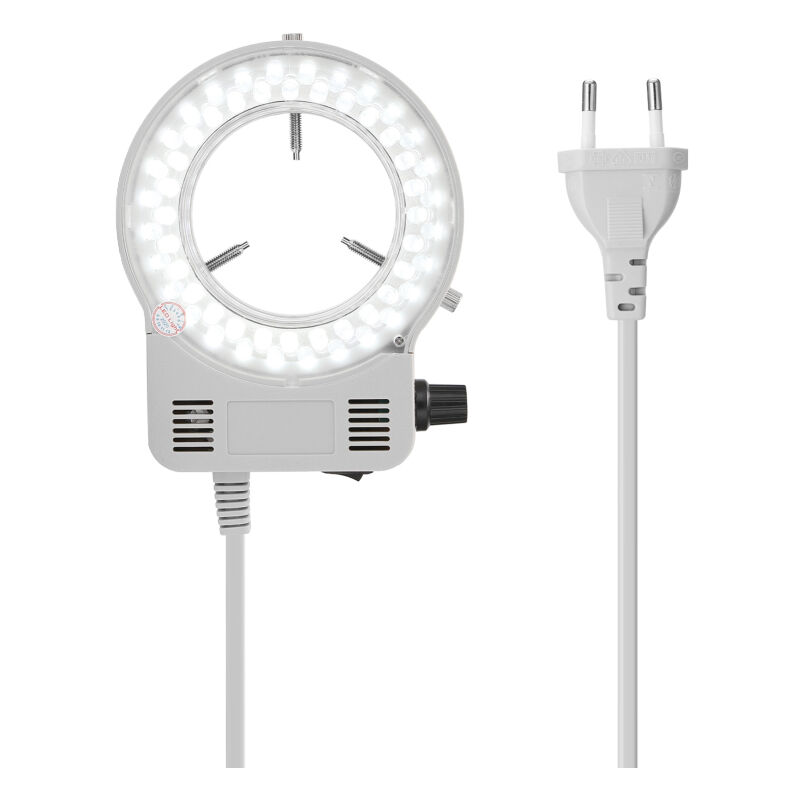 LIFCAUSAL Lampe LED Ronde pour Microscope à Luminosité Réglable Éclairage Professionnel avec Réglage d'Intensité