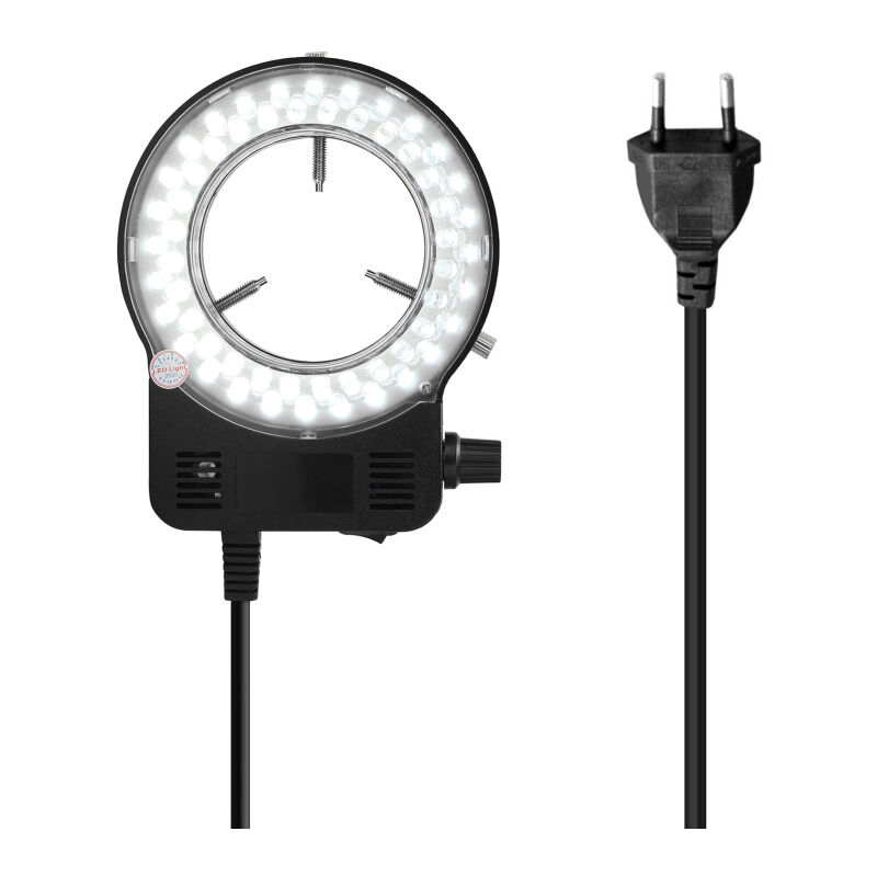 LIFCAUSAL Éclairage Circulaire LED pour Microscope avec Réglage d'Intensité Lumineuse