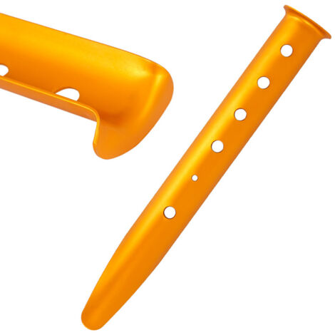 Camping en plein air tente clou en alliage d'aluminium léger en forme de U neige cheville plage tente auvent fixation clous 31cm or
