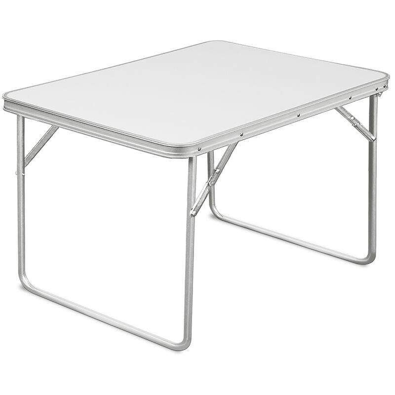 Casaria - Deuba Folding Camping Table Transportable Garden Dining Tables 80 x 60 x 70 cm White