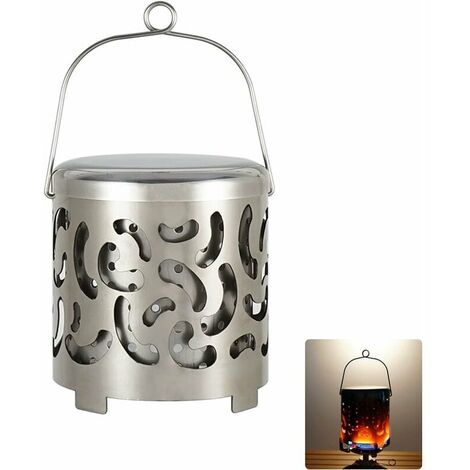 Camping Gas Heater Camping Stove Lid Mini Portable Camping Stove Gas Stainless Steel Heating Cooking Booster Stove for Outdoor Camping and RV Travel