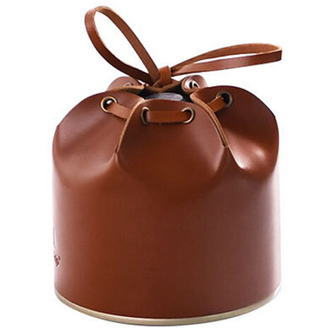 Camping Gases Tanks Leather Cover Gases Canisters Protective Cover Stoves Tanks Protector Fuel Cylinder Storage Bag