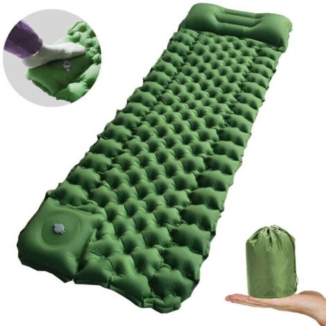 Camping-Isomatte mit Kissen, Ultraleichte Isomatte mit Pumpe, MNS Langlebige wasserdichte Outdoor-Luftmatratze