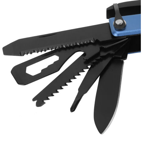 [Camping-Multitool] + Klapphammerachse + 15 Funktionen + Messer/ZangeSchwarzer Operator
