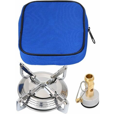 Camping Stove Portable Gas Stove for Hiking Outdoor Stove Burner with Stove Connector Storage Bag for Picnic BBQ