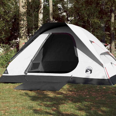 Camping Tent，Camping shelter Dome 4-Person White Blackout Fabric Waterproof VSVS553650