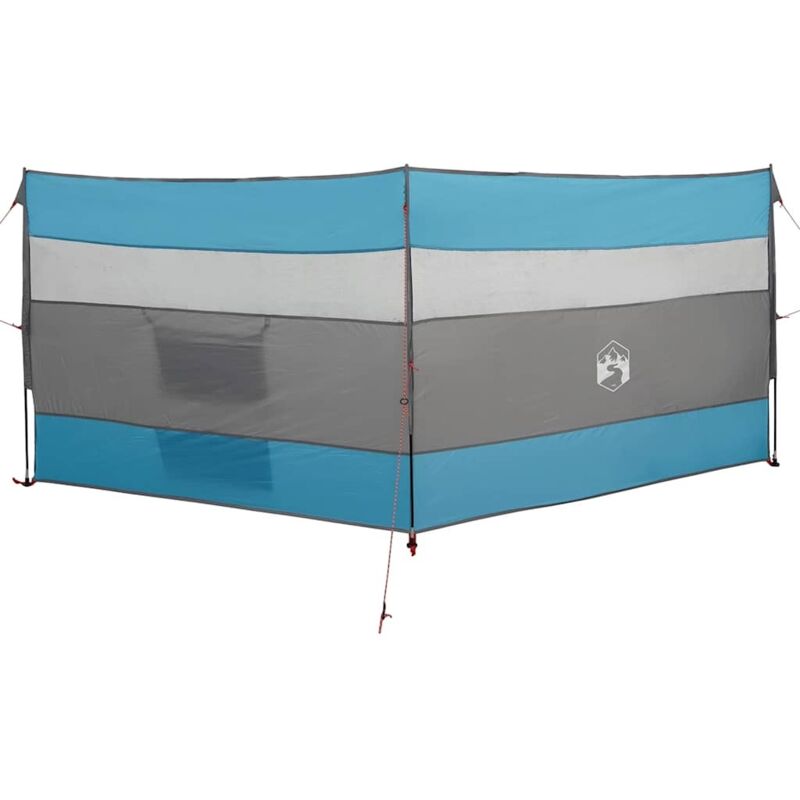 Camping-windschutz Blau 340x130 Cm Wasserdicht Vidaxl