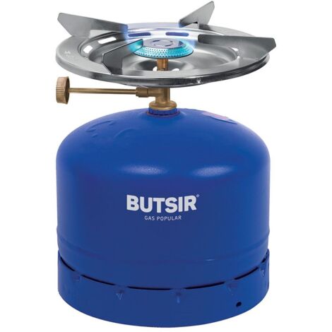 Camping Zerstörer Campingkocher blau Flasche ø23x7cm butsir
