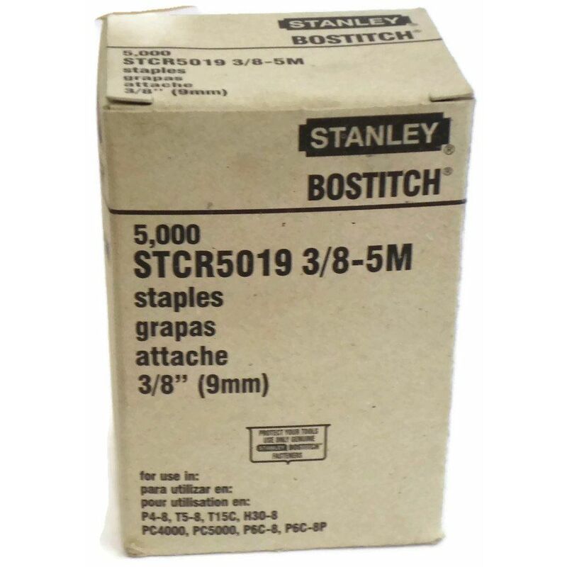 Staples 3/8' - (Box of 5000) - STCR501910Z - Bostitch