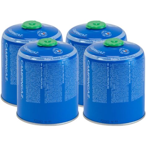 Campingaz CV 470 Plus Cartuccia Gas 4X, Cartuccia con valvola con Tecnologia brevettata Easy Clic Plus, Adatta per fornelli Campeggio, Griglie Campeggio o lampade, butano/propano da 450 g