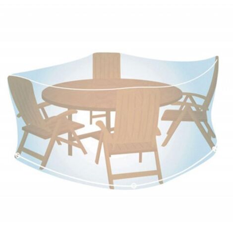 CAMPINGAZ funda mesa redonda 90x150 cm , Funda mesa redonda 90 x 150 cmFunda fabricada en PVC de alta calidadGrosor de 0,13 mmMás resistenteIncluye ojales y cuerdas