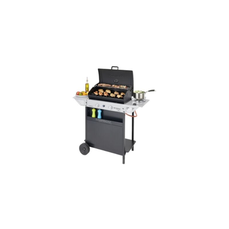 Campingaz - xpert200ls + rocky grill barbecue compact à 2 brûleurs 94134