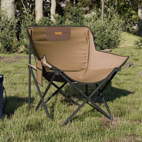 Campingstühle 2 Stk. mit Tasche Klappbar Braun vidaXL