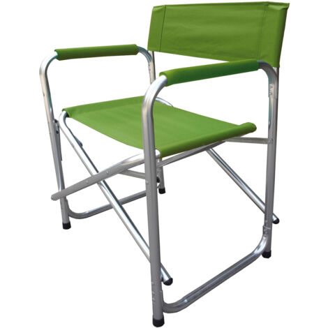 Campingstuhlrichtung in Aluminium und Oxford Polyester - Green