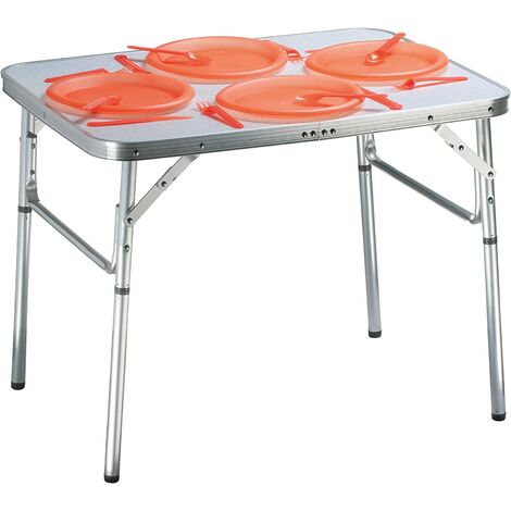 Campingtisch klappbar Alu 75x55x60cm-M44756