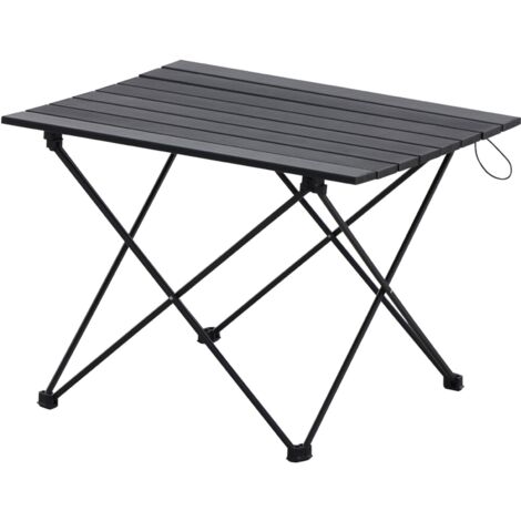 Campingtisch Wanderlust Ultra leicht Camping 56x46 cm Klapptisch Falttisch Picknick Tisch mit Tragetasche und Groundpad schwarz