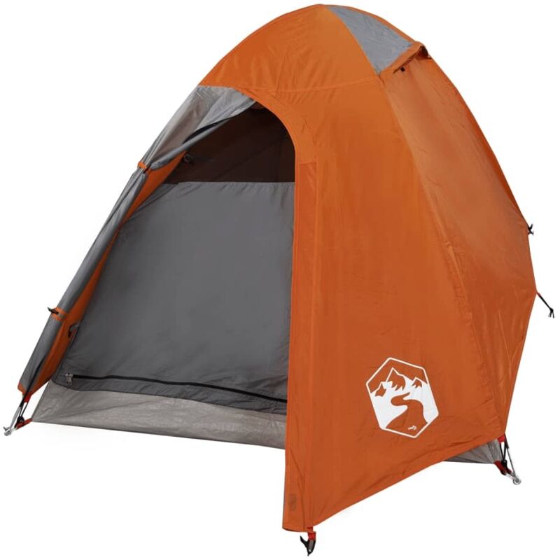 Vidaxl - Kuppel-campingzelt 2 Personen Orange Wasserdicht