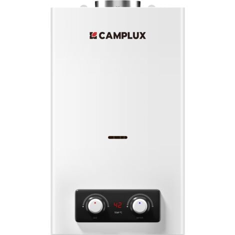 CAMPLUX BD300-DE 11L Chauffe-Eau à Gaz Instantané 50 mbar, Bas NOx/ErP, GPL, 3V, 22 kW, Chambre Scellée