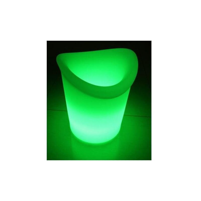 Image of Ibiza - secchiello per il ghiaccio a led verde - led champ 2934 light and sound