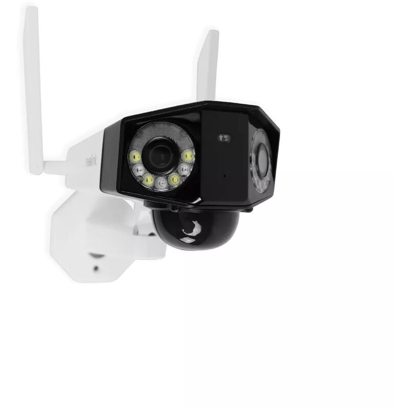 Ultra Secure - Caméra 4G autonome double objectif - Détection intelligente / 2K+ / Vision nocturne / Grand angle 180° / IP66