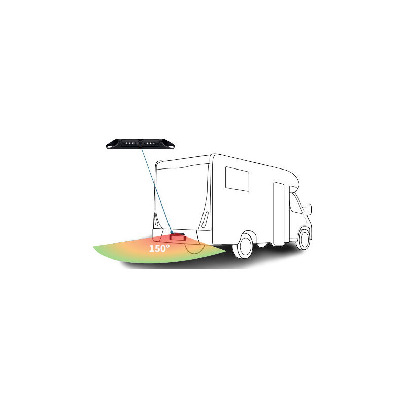 Maxter - Caméra de Plaque d'Immatriculation Inclinable 150° - Vision Nocturne