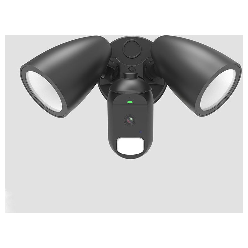 Superled - Projecteur led 2x12W à Détecteur Diffuseur Opaque Avec Caméra de Surveillance