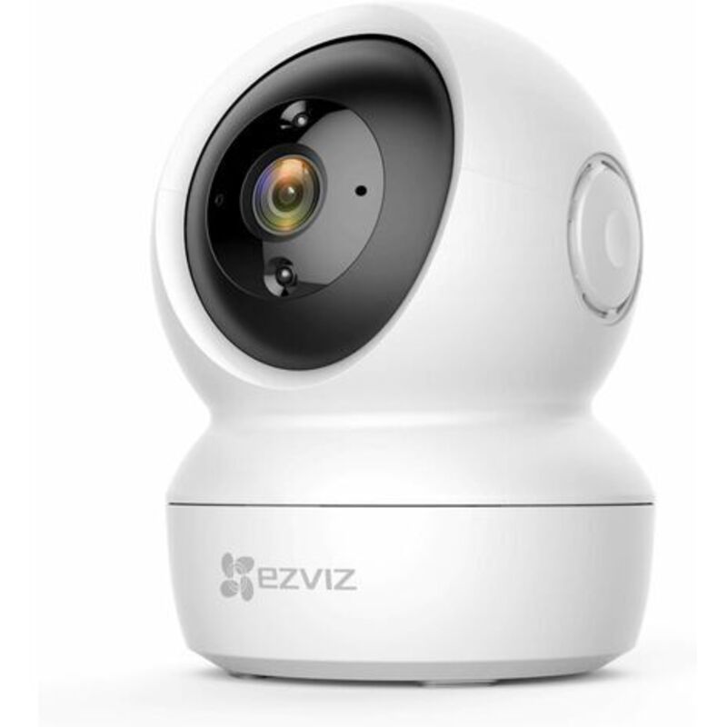 Tuserxln - Caméra de sécurité WiFi intérieure C6N 1080p, caméra bébé panoramique/inclinable à 360°, WiFi 2,4 GHz, vision nocturne intelligente avec
