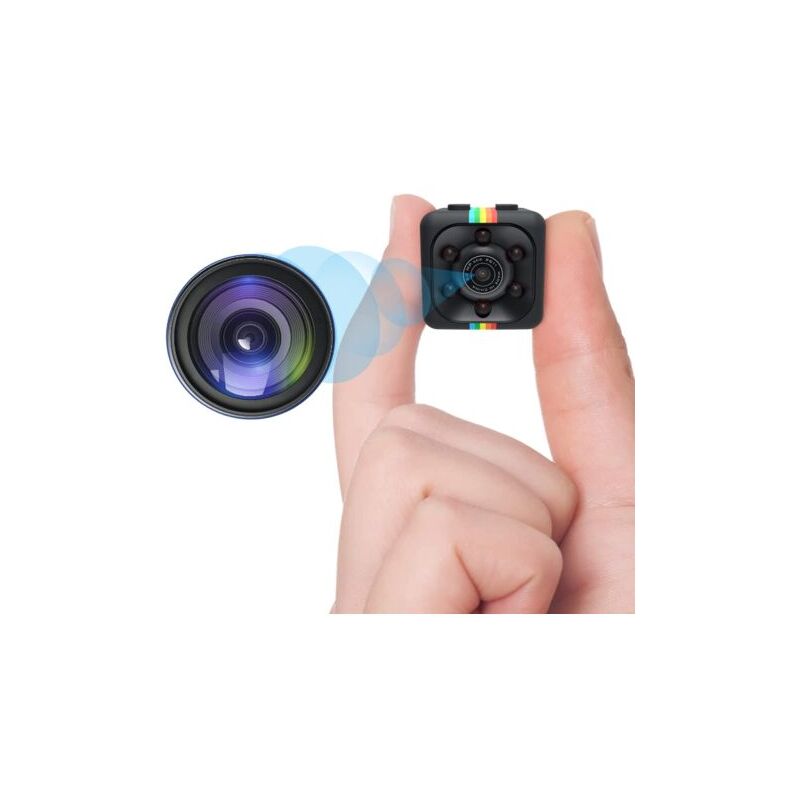 Caméra de surveillance interieur / exterieur - Caméra Espion, Mini Caméra sans Fil hd 1080P Portable Petite avec Détection de Mouvement pour la