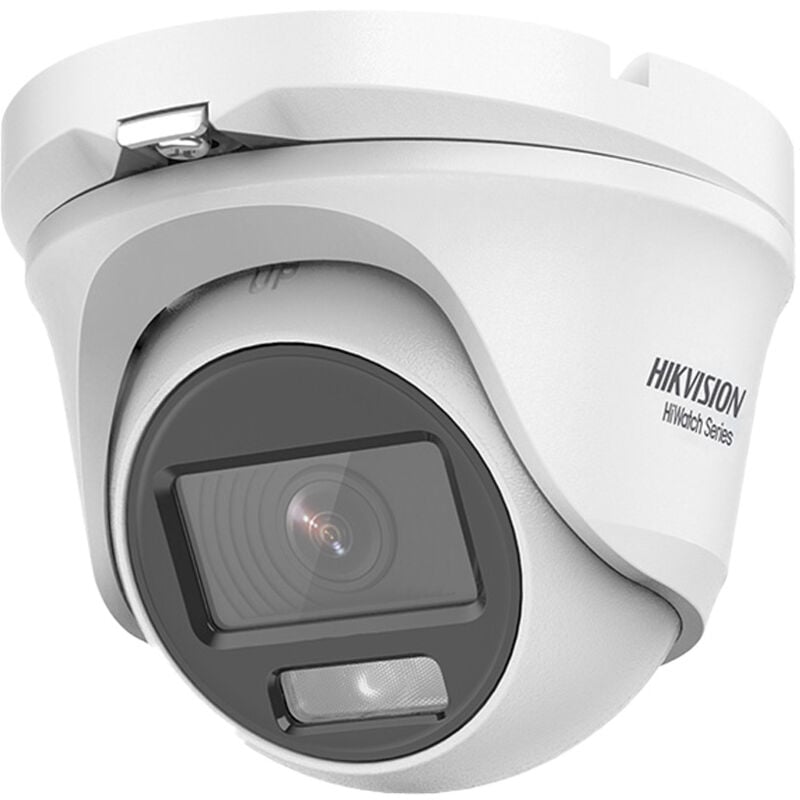 Caméra dôme hybride Hikvision HWT-T129-M ColorVu 4en1 - 2MP, 1080P, vision nocturne couleur, hiwatch IP66